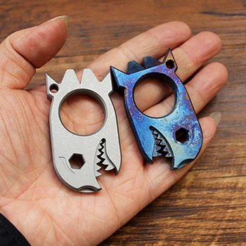 Shark Titanium EDC Tool Tactical Defense Crowbar 6mm Hex Wrench Bottle Opener Multi-purpose Outdoor Survive Gadget
Shark Titanium EDC Tool Tactical Defense Crowbar 6mm Hex Wrench Bottle Opener Multi-purpose Outdoor Survive Gadget