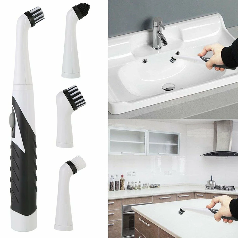 Cleaning Brush Electric Scrubber 4 In 1 Clean Brushes For Kitchen Bathroom Toilet Convenient Dust Cleaner Removable Brush Head
Cleaning Brush Electric Scrubber 4 In 1 Clean Brushes For Kitchen Bathroom Toilet Convenient Dust Cleaner Removable Brush Head