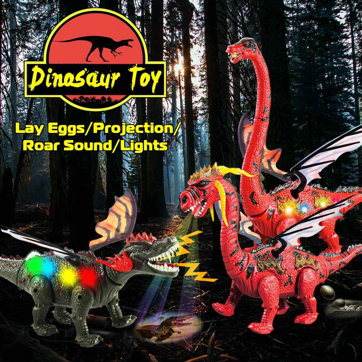 Children Electric Walking Dinosaur Robot Toy Lay Eggs Projection Lights Roar Sounds Kids Enlightening RC Toy Boy Christmas Gift
Children Electric Walking Dinosaur Robot Toy Lay Eggs Projection Lights Roar Sounds Kids Enlightening RC Toy Boy Christmas Gift