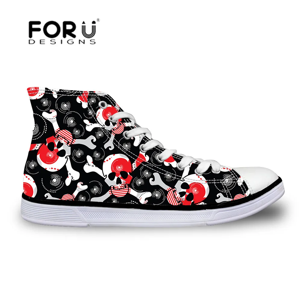 FORUDESIGNS New Popular Trendy Styles Men Skull Canvas Shoes Casual Lace-up Breathable Walking Shoes Flats Footwear Mujer Shoes
FORUDESIGNS New Popular Trendy Styles Men Skull Canvas Shoes Casual Lace-up Breathable Walking Shoes Flats Footwear Mujer Shoes