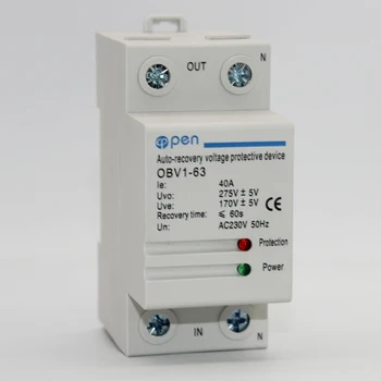 Din rail automatic recovery reconnect over voltage and under voltage protective device
Din rail automatic recovery reconnect over voltage and under voltage protective device