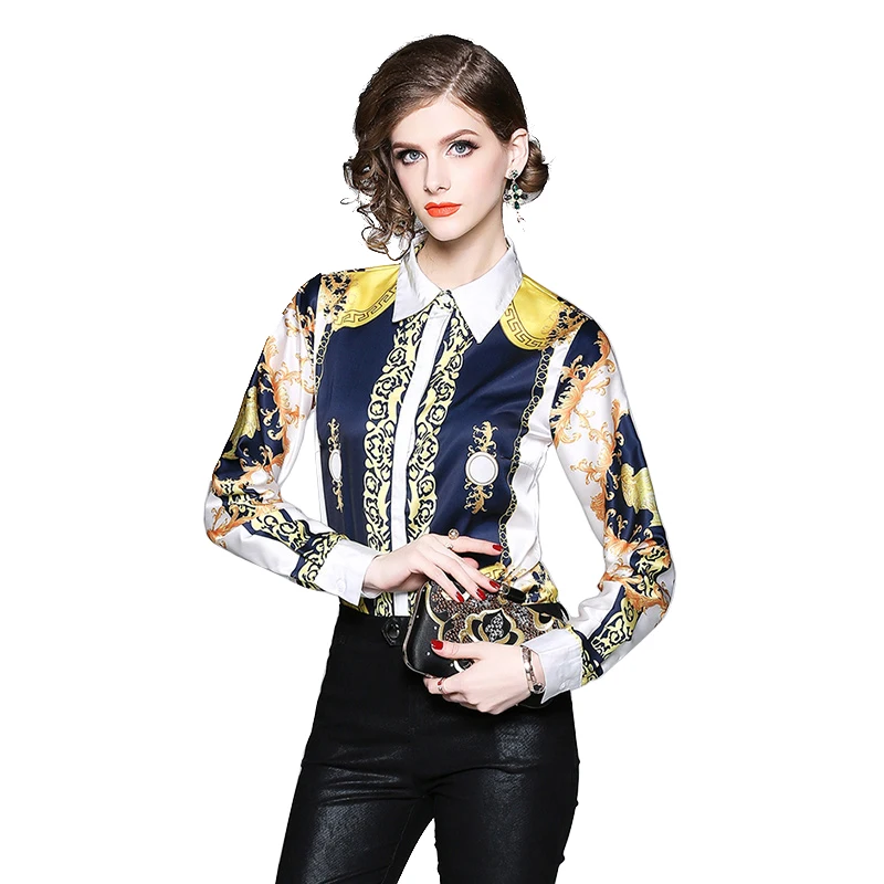 Women Spring Autumn Printed Blouses And Shirts Ladies Floral Print Feminine Blouse OL Long Sleeve Blusas Femme Tops
Women Spring Autumn Printed Blouses And Shirts Ladies Floral Print Feminine Blouse OL Long Sleeve Blusas Femme Tops