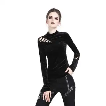 Darkinlove Women Gothic Black Long Sleeve T-shirt High Neck Women Streetwear Personality Tops Punk Rock Women T-shirt
Darkinlove Women Gothic Black Long Sleeve T-shirt High Neck Women Streetwear Personality Tops Punk Rock Women T-shirt