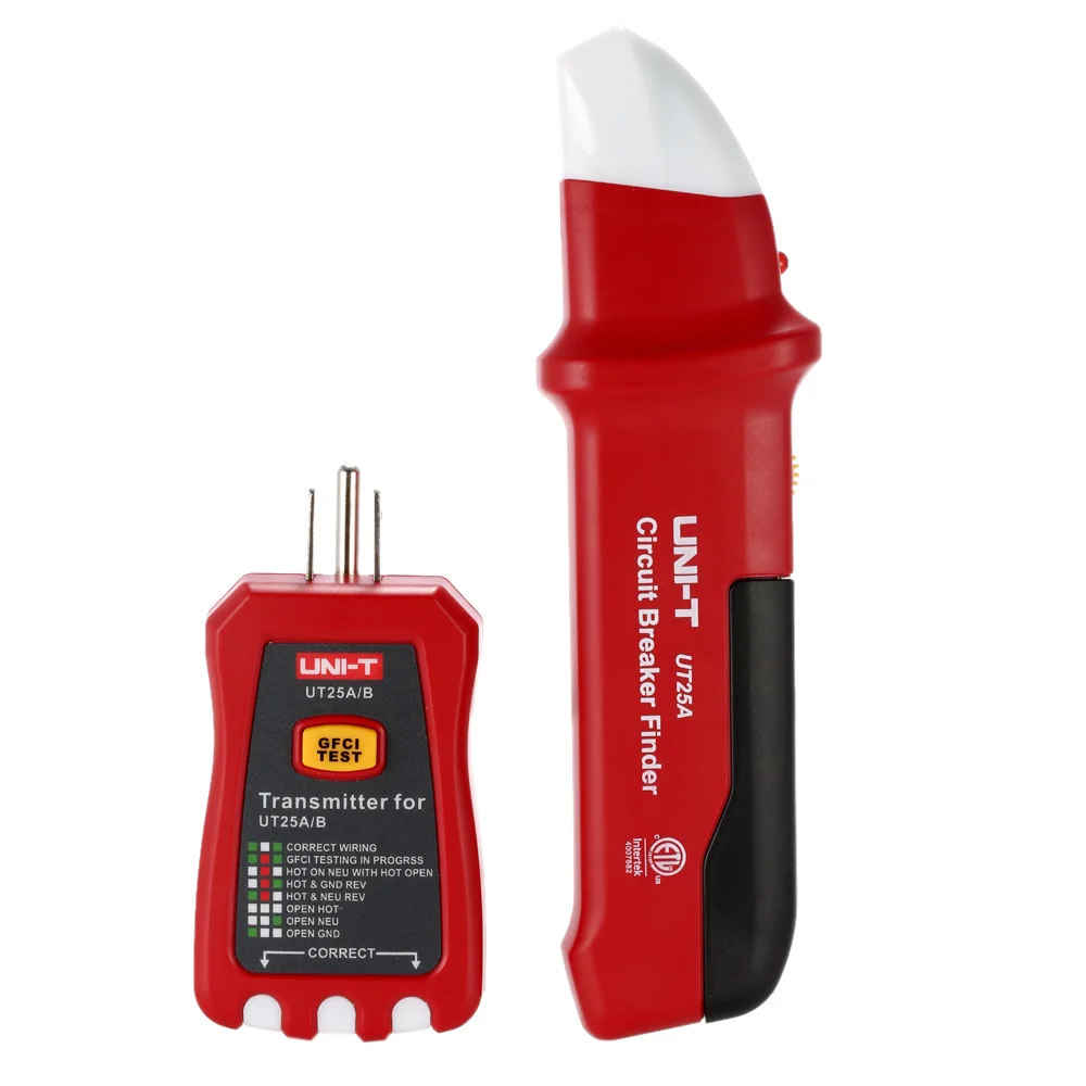 UNI-T UT25A Professional Automatic Circuit Breaker Finder Socket Tester Electrician Diagnostic-tool with LED Indicator
UNI-T UT25A Professional Automatic Circuit Breaker Finder Socket Tester Electrician Diagnostic-tool with LED Indicator