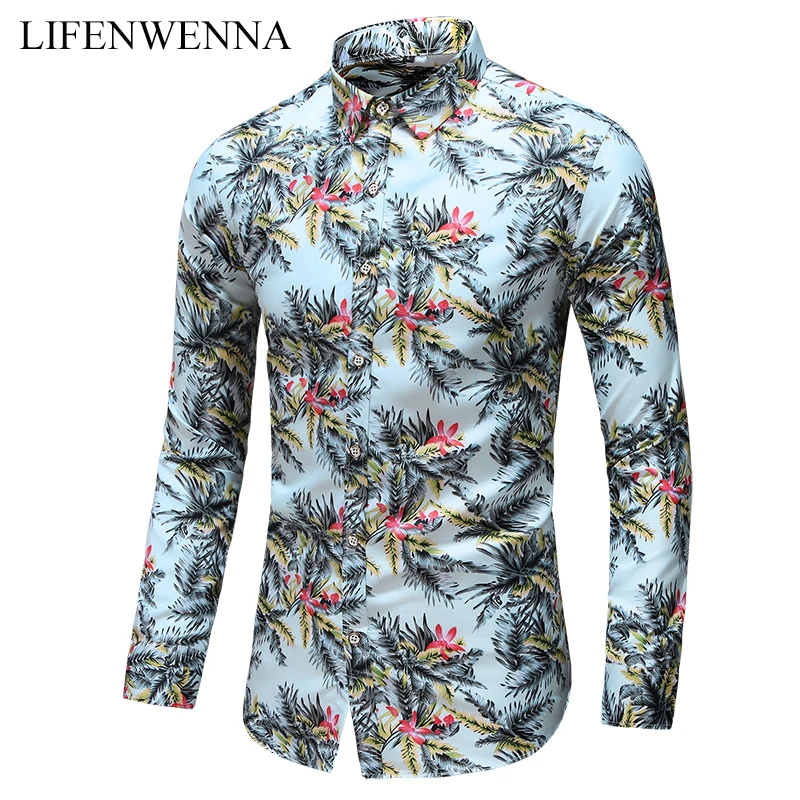 2019 Autumn New Fashion Male Shirt Plus Size 6XL 7XL Casual Long Sleeve Button Shirt for Men Flower Printed Floral Shirts Men
2019 Autumn New Fashion Male Shirt Plus Size 6XL 7XL Casual Long Sleeve Button Shirt for Men Flower Printed Floral Shirts Men