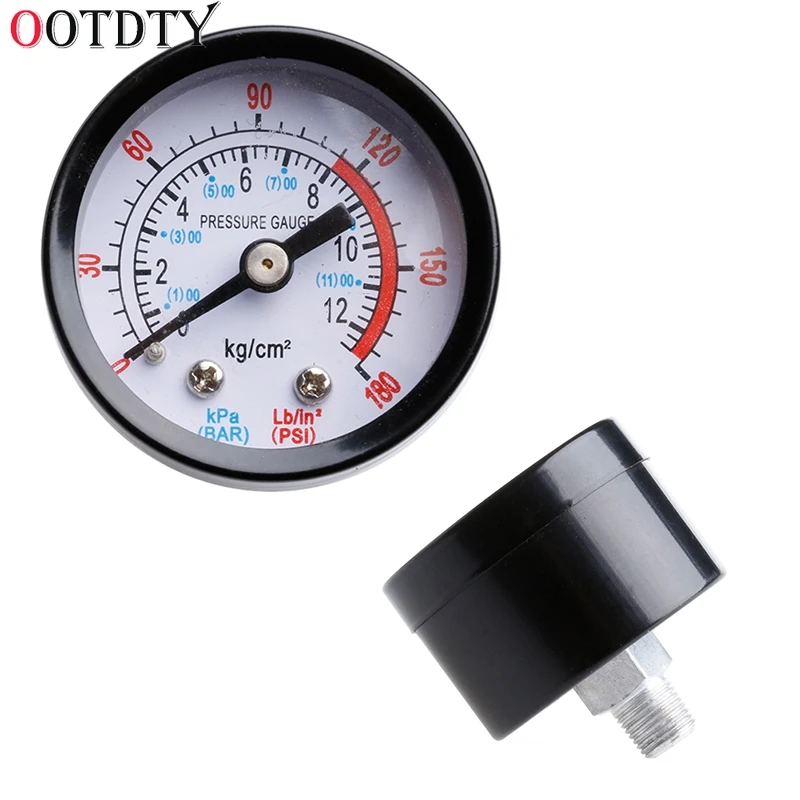OOTDTY 0-180PSI Air Compressor Pneumatic Hydraulic Fluid Pressure Gauge 0-12Bar
OOTDTY 0-180PSI Air Compressor Pneumatic Hydraulic Fluid Pressure Gauge 0-12Bar