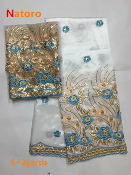 2018 African George Lace Fabric With Blouse Indian george Fabric With Beads For Nigeria Wedding Dress Silk Lace B8A124
2018 African George Lace Fabric With Blouse Indian george Fabric With Beads For Nigeria Wedding Dress Silk Lace B8A124