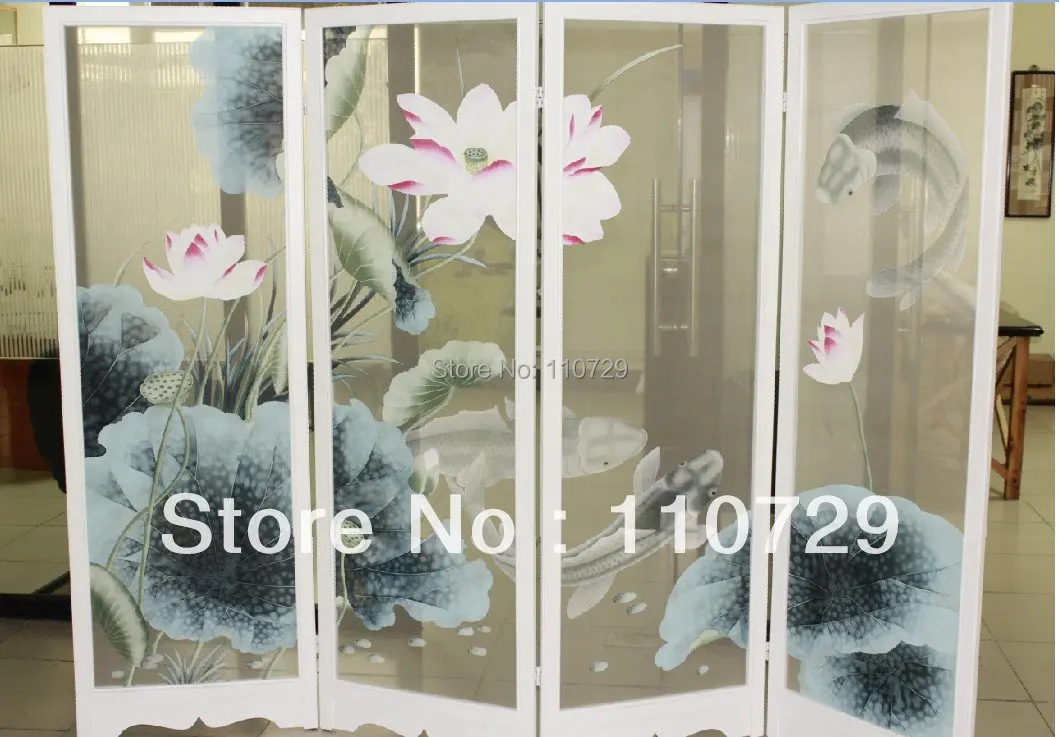 Hand-painted silk painting lotus with fishes/birds for screen without frame hand painted many pictures and backgrounds optional
Hand-painted silk painting lotus with fishes/birds for screen without frame hand painted many pictures and backgrounds optional