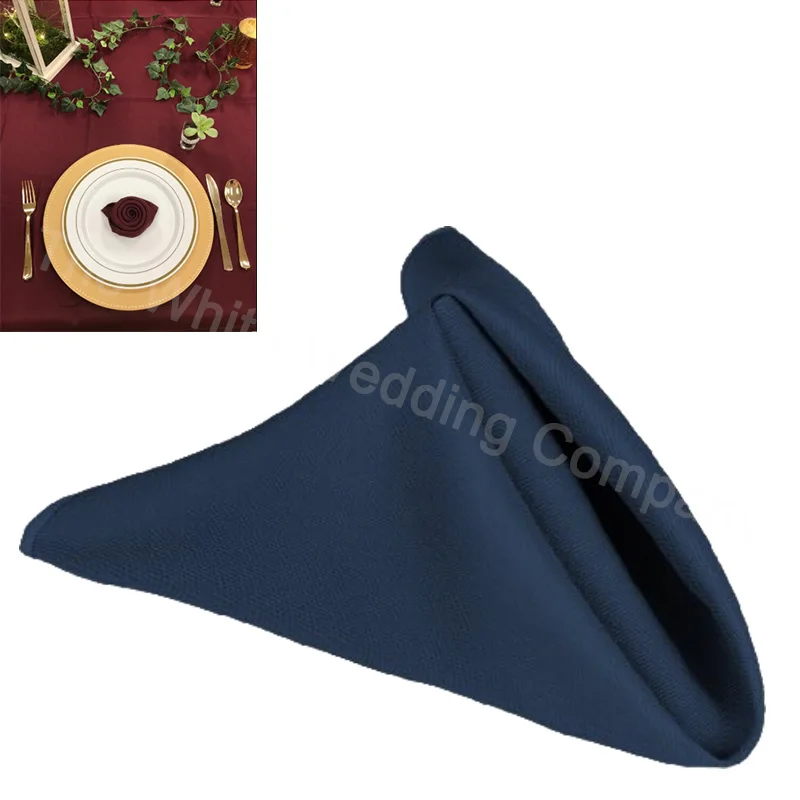 Luxury 20inch 50cm Square Restaurant Accessories Napkin Cloth Navy Blue Catering Wedding Dinner Tablecloth Decor Wholesale
Luxury 20inch 50cm Square Restaurant Accessories Napkin Cloth Navy Blue Catering Wedding Dinner Tablecloth Decor Wholesale