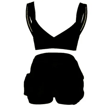 Womens 2Pcs Co-ord Set Ruffles Sleeveless V-Neck Sexy Backless Crop Top& Pocket Lace Up Shorts Sexy Suit Summer Set Womens Hot
Womens 2Pcs Co-ord Set Ruffles Sleeveless V-Neck Sexy Backless Crop Top& Pocket Lace Up Shorts Sexy Suit Summer Set Womens Hot