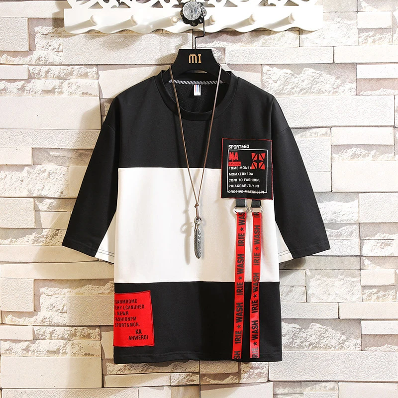 2019 Summer T Shirt Men North Casual Personality Embroidery Short-sleeved T-shirt Face Korean Men's Loose Plus Size Streetwear
2019 Summer T Shirt Men North Casual Personality Embroidery Short-sleeved T-shirt Face Korean Men's Loose Plus Size Streetwear