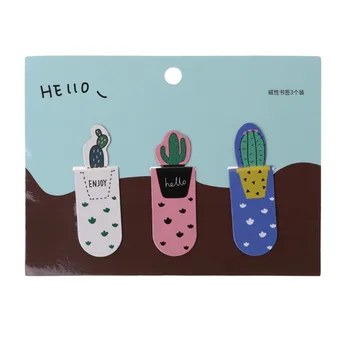 3 Pcs / 1 Set High Quality Fresh Cute Paper Bookmark Cactus Magnetic Bookmarks Stationery School Office Supply
3 Pcs / 1 Set High Quality Fresh Cute Paper Bookmark Cactus Magnetic Bookmarks Stationery School Office Supply