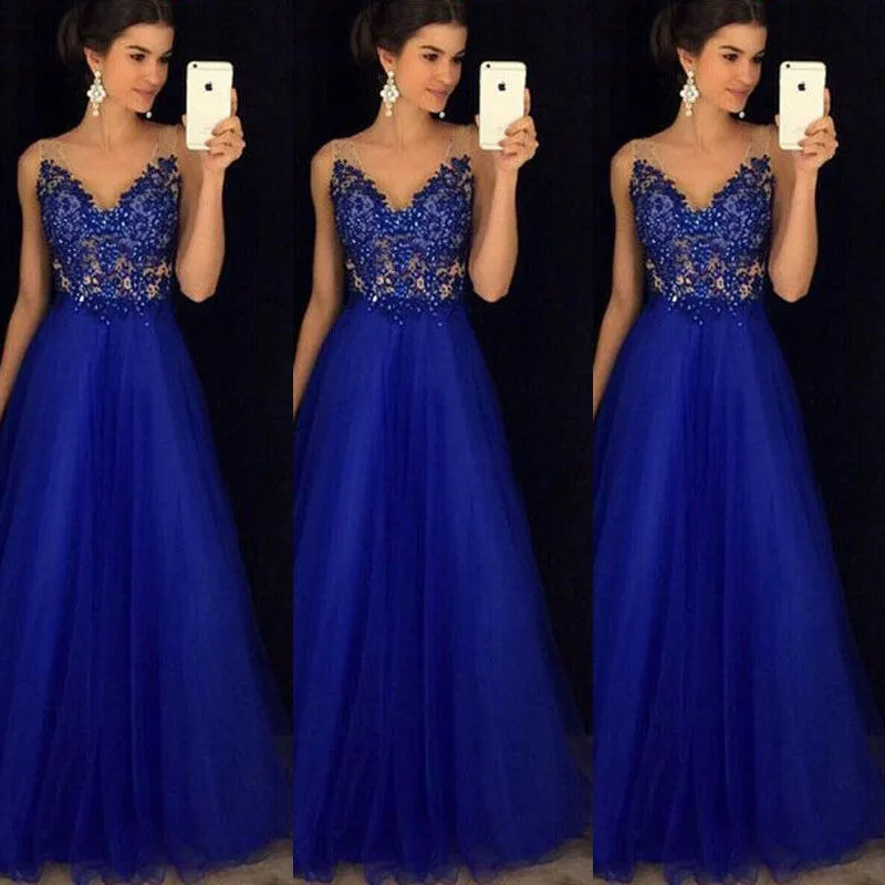 Women's Vintage Blue Sequin Splice Dress Sexy See Through Formal Wedding Long Evening Party Ball Prom Gown Sleeveless Maxi Dress
Women's Vintage Blue Sequin Splice Dress Sexy See Through Formal Wedding Long Evening Party Ball Prom Gown Sleeveless Maxi Dress
