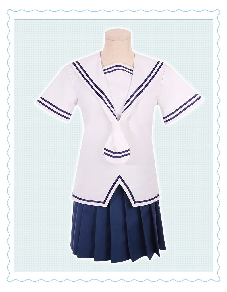 Anime Fruits Basket 2019 Cosplay Costume Tohru Honda Summer JK School Uniform Girls Cosplay Clothes (4)