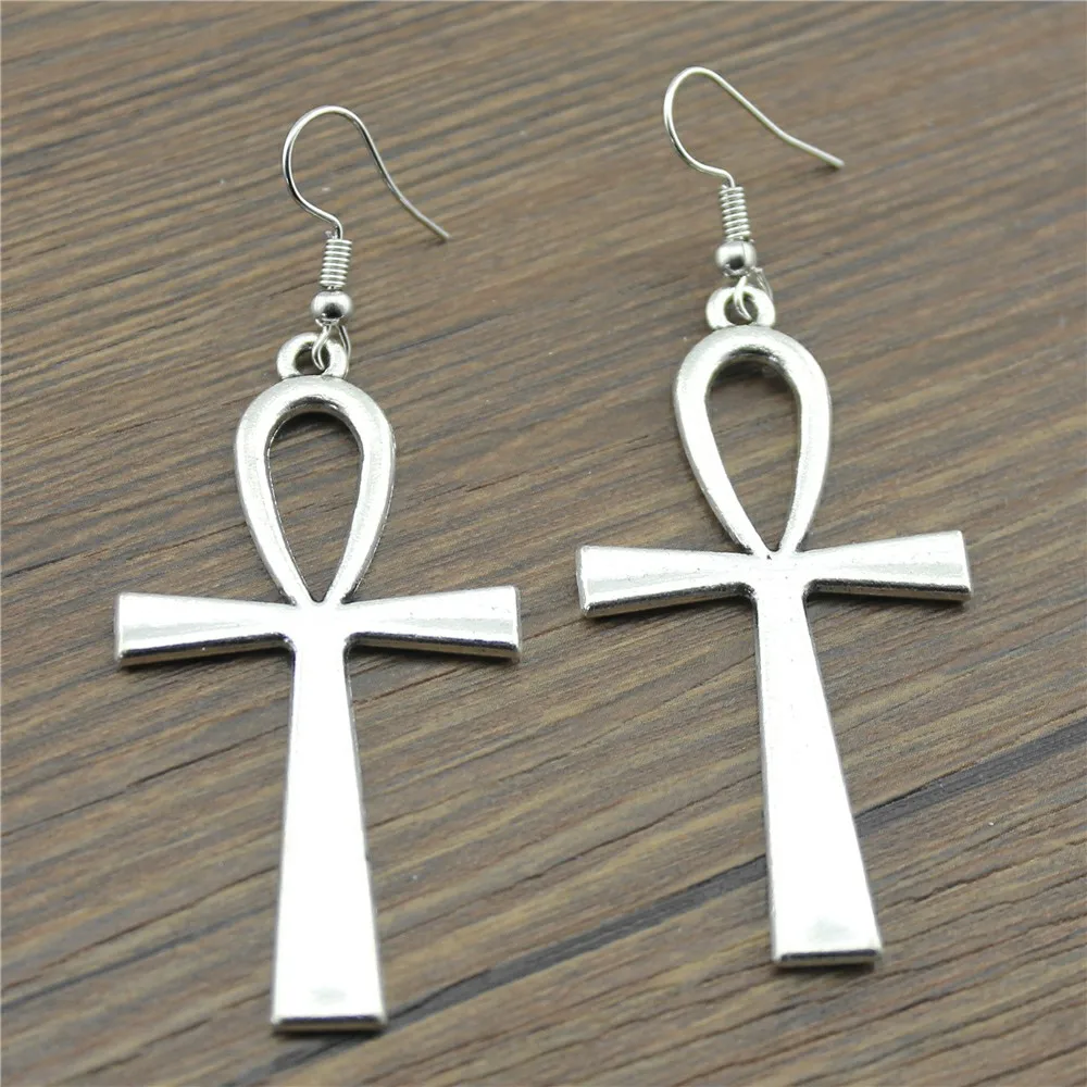 Ankh Cross 52x28mm Charm Drop Earrings Fashion Handmade Design Earring Jewelry Gift For Women
Ankh Cross 52x28mm Charm Drop Earrings Fashion Handmade Design Earring Jewelry Gift For Women