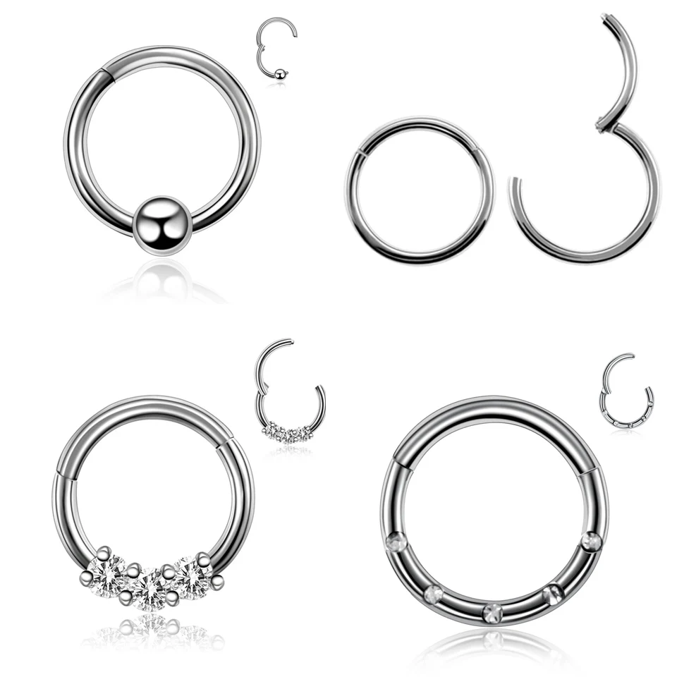 1PC Fashion Septum Stainless Steel Captive Bead Ring Hinged Segment Ring Nose Ring Piercing Body Septum Clip Hoop Jewelry New
1PC Fashion Septum Stainless Steel Captive Bead Ring Hinged Segment Ring Nose Ring Piercing Body Septum Clip Hoop Jewelry New