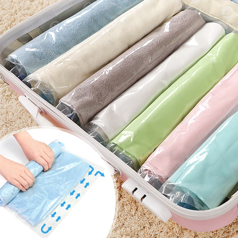 Home Large Capacity Transparent Clothes Storage Bags Travelling Folding Waterproof Moisture-proof Vacuum Compression Bag
Home Large Capacity Transparent Clothes Storage Bags Travelling Folding Waterproof Moisture-proof Vacuum Compression Bag