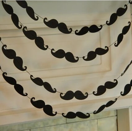 1pcs 2m black Moustache Handmade paper Flag Banner Garland Wedding Party hanging Decoration birthday party decor photo props
1pcs 2m black Moustache Handmade paper Flag Banner Garland Wedding Party hanging Decoration birthday party decor photo props