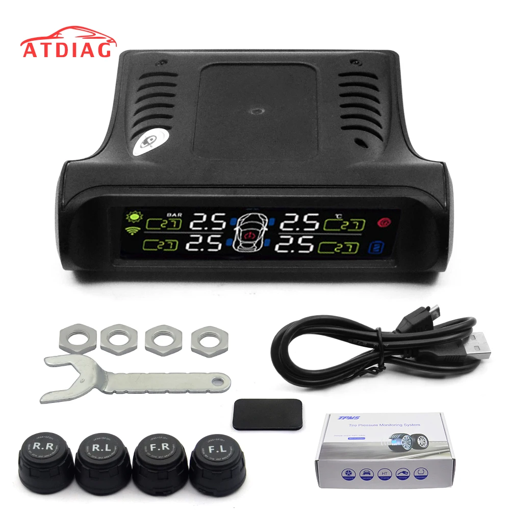 Smart Car TPMS Tyre Pressure Monitoring System Solar Power Digital LCD Display Auto Security Alarm Systems Tyre Pressure
Smart Car TPMS Tyre Pressure Monitoring System Solar Power Digital LCD Display Auto Security Alarm Systems Tyre Pressure