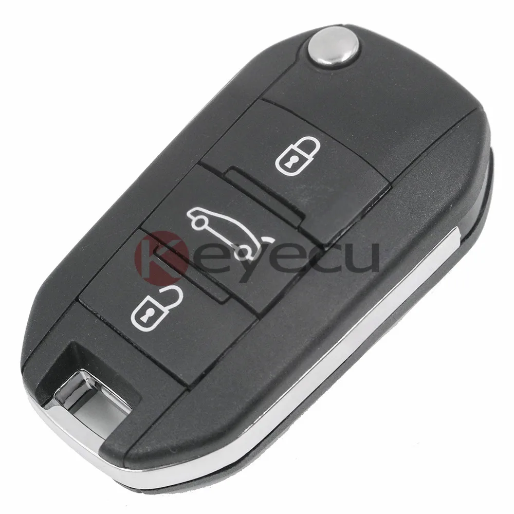 KEYECU Replacement 3 Button Remote Key Shell CASE Fob + Uncut Blade HU83 With Groove For Peugeot 308 508
KEYECU Replacement 3 Button Remote Key Shell CASE Fob + Uncut Blade HU83 With Groove For Peugeot 308 508