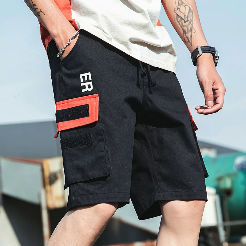 2019 Summer Men's Straight Sports Casual Pants Trend Micro-elastic Multi-pocket Tooling Five Pants
2019 Summer Men's Straight Sports Casual Pants Trend Micro-elastic Multi-pocket Tooling Five Pants