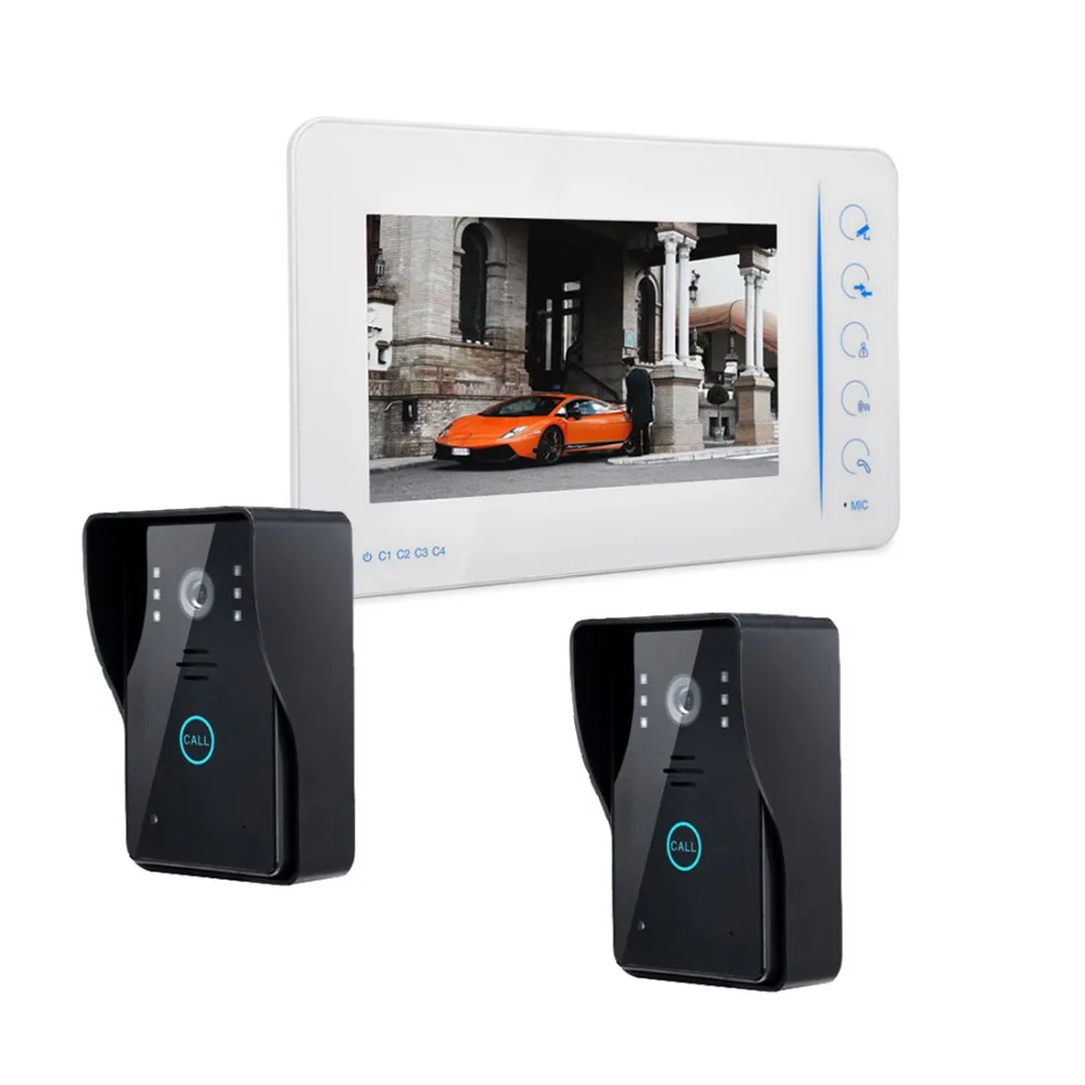 Wired video door phone intercom Doorbell camera Kit Touch Button Unlock Security HD Camera Video Intercom Monitoring waterproof
Wired video door phone intercom Doorbell camera Kit Touch Button Unlock Security HD Camera Video Intercom Monitoring waterproof