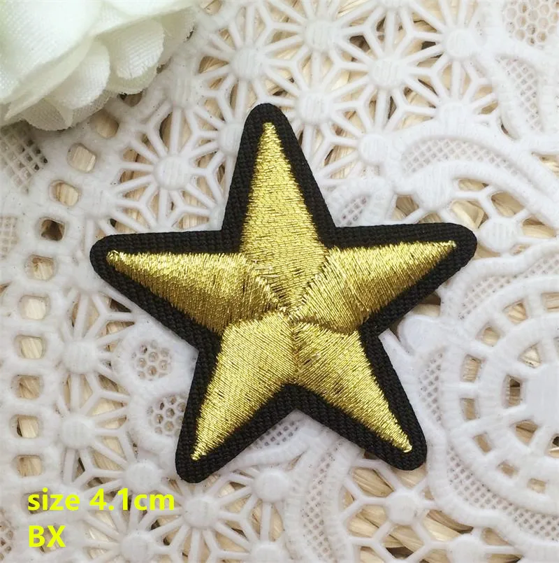 Free Shipping 10 pcs Gold color 4.1cm little star embroidered Iron On Patches garment badge Quality Appliques BX diy accessory
Free Shipping 10 pcs Gold color 4.1cm little star embroidered Iron On Patches garment badge Quality Appliques BX diy accessory