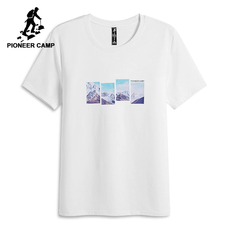 Pioneer Camp fashion mountain printing T shirt men brand-clothing summer white male Tshirt quality 100% cotton T-shirt ADT802157
Pioneer Camp fashion mountain printing T shirt men brand-clothing summer white male Tshirt quality 100% cotton T-shirt ADT802157