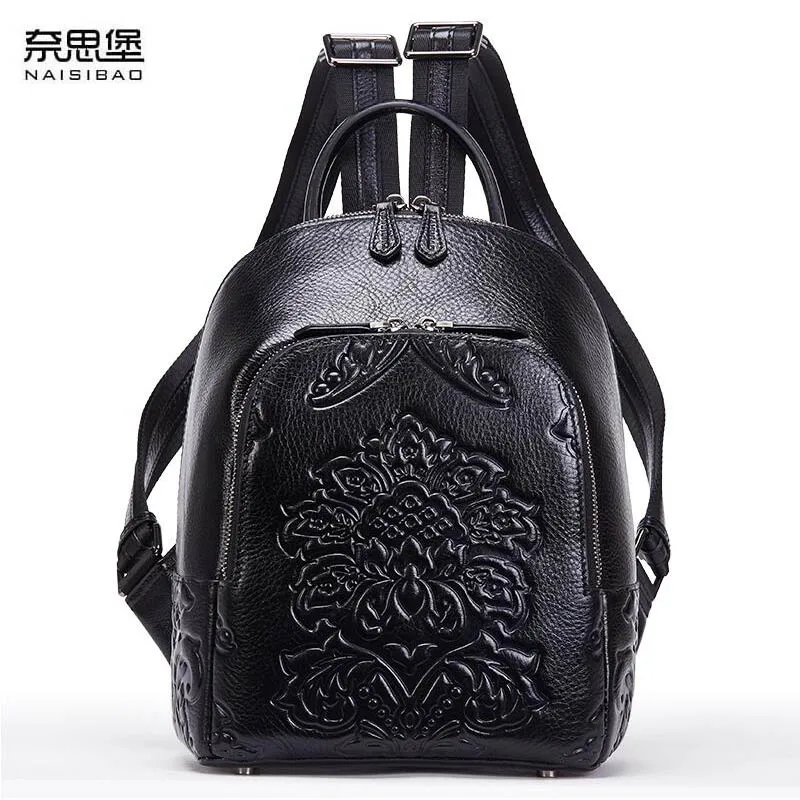 Nai Si Bao Backpack women 2018 new wild ladies leather casual backpack rucksack first layer leather bag
Nai Si Bao Backpack women 2018 new wild ladies leather casual backpack rucksack first layer leather bag