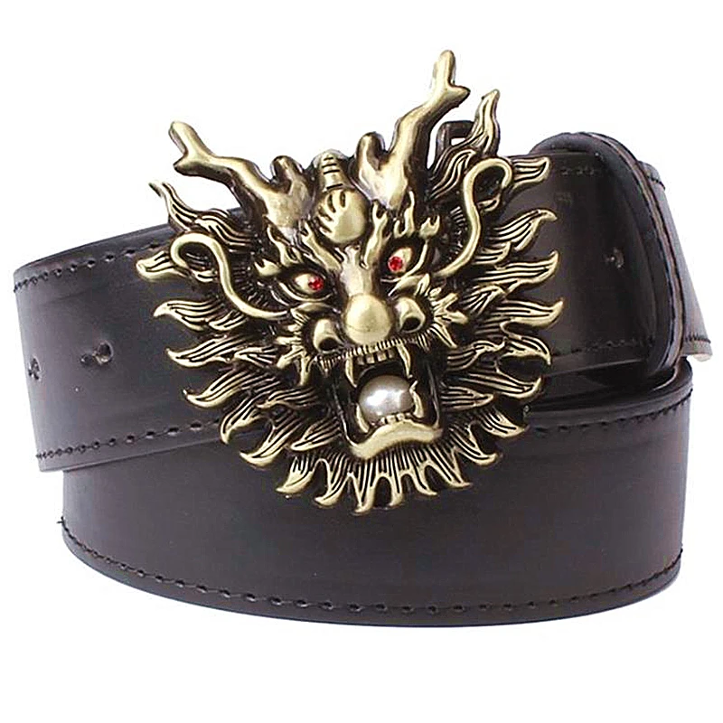 Fashion belt golden Dragon belt metal buckle mens leather belts punk rock style dragon head belt jeans hip hop girdle
Fashion belt golden Dragon belt metal buckle mens leather belts punk rock style dragon head belt jeans hip hop girdle