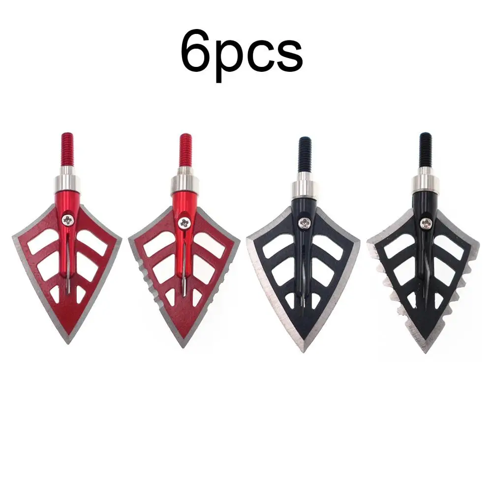 6pcs 125 Grain Archery 4 Blade Broadheads Hunting Arrowhead Tips with Removable Cap Red Black Flat Edge Toothed Edge
6pcs 125 Grain Archery 4 Blade Broadheads Hunting Arrowhead Tips with Removable Cap Red Black Flat Edge Toothed Edge