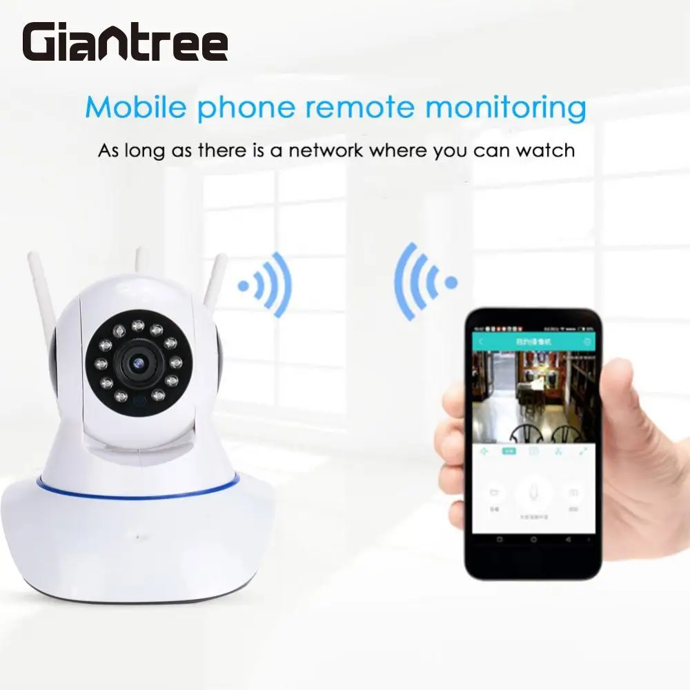 giantree 1080P HD WIFI Camera IP Camera Baby Monitor With Bracket Surveillance Camera alarm Two-way microphone Record video
giantree 1080P HD WIFI Camera IP Camera Baby Monitor With Bracket Surveillance Camera alarm Two-way microphone Record video
