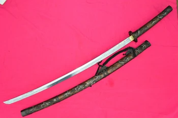 FULL HANDMADE JAPANESE SWORD SAMURAI KATANA STURDY DAMASCUS STEEL BLADE COPPER SAYA AA167
FULL HANDMADE JAPANESE SWORD SAMURAI KATANA STURDY DAMASCUS STEEL BLADE COPPER SAYA AA167