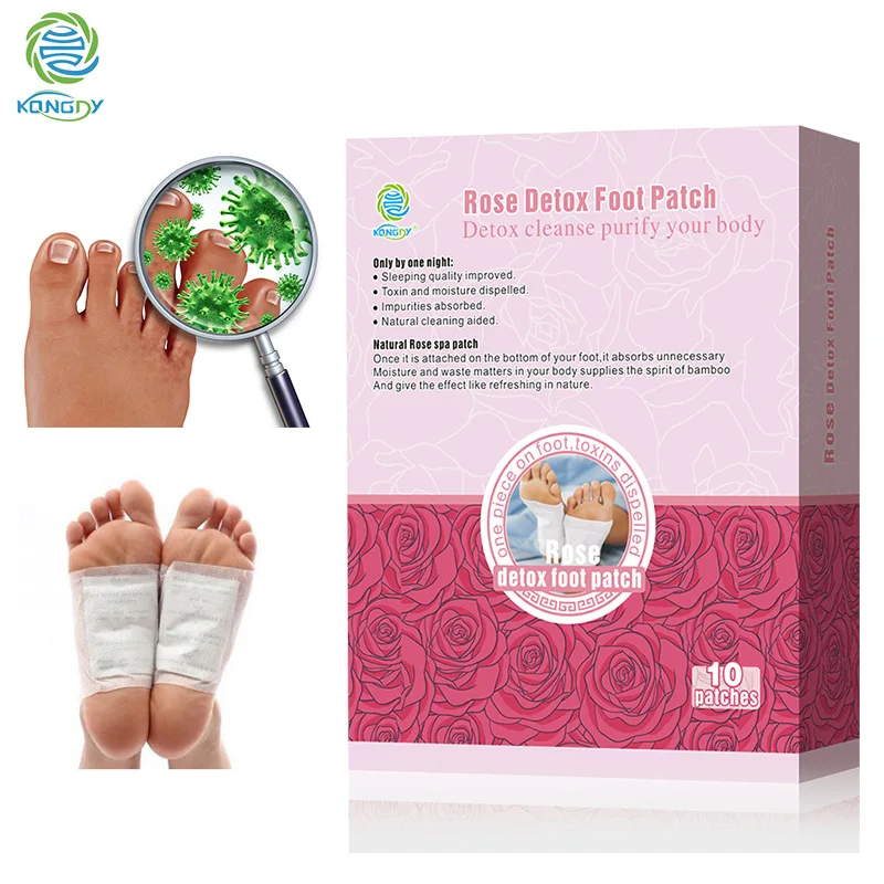 KONGDY Foot Care Rose Essential Oil Bamboo Vinegar Detox Foot Patch 10 Pieces/Box Improve Sleep Quality Beauty Slimming Pads
KONGDY Foot Care Rose Essential Oil Bamboo Vinegar Detox Foot Patch 10 Pieces/Box Improve Sleep Quality Beauty Slimming Pads