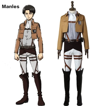 Attack on Titan Cosplay Levi Rivaille Rival Ackerman Costume Shingeki no Kyojin Survey Corps Uniform Adult Men Halloween Boots
Attack on Titan Cosplay Levi Rivaille Rival Ackerman Costume Shingeki no Kyojin Survey Corps Uniform Adult Men Halloween Boots