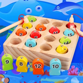 Baby Educational Toys Digit Fish Wooden Magnetic Fishing Toy Set Fish Game Educational Fishing Toy
Baby Educational Toys Digit Fish Wooden Magnetic Fishing Toy Set Fish Game Educational Fishing Toy