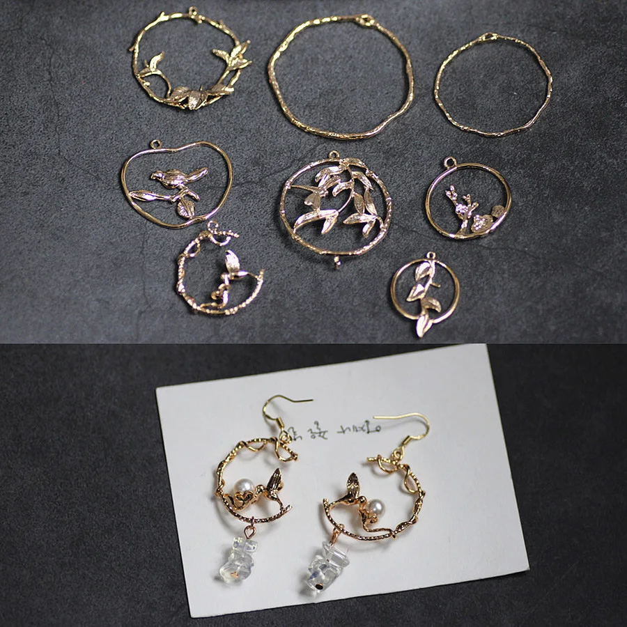 4pcs diy jewelry accessories alloy simple flower circle earrings for women pure copper plated bracelet fashion necklace pendant
4pcs diy jewelry accessories alloy simple flower circle earrings for women pure copper plated bracelet fashion necklace pendant