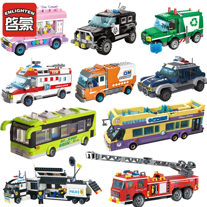 City Wrecker Police Sanitation Ice Cream Car Truck Building Blocks Set Bricks Kids Toy Marvel Compatible City Friends
City Wrecker Police Sanitation Ice Cream Car Truck Building Blocks Set Bricks Kids Toy Marvel Compatible City Friends