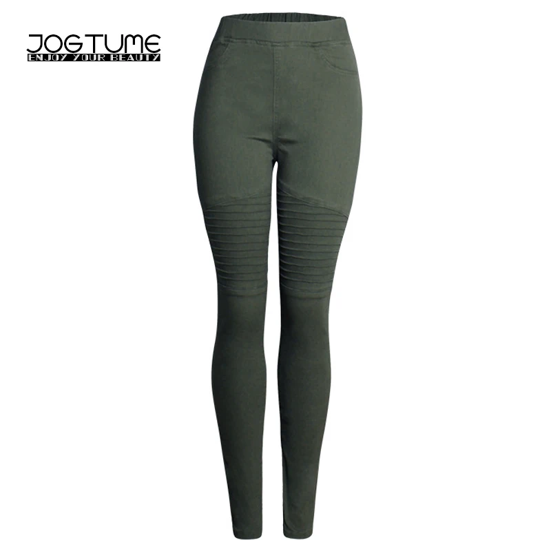 Women Biker Jeans 2017 Autumn Winter Fashion Slim Stretch High Waist Pleated Motorcycle Female Denim Pencil Pants Army Green
Women Biker Jeans 2017 Autumn Winter Fashion Slim Stretch High Waist Pleated Motorcycle Female Denim Pencil Pants Army Green