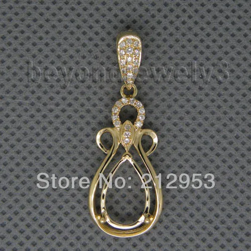 Vintage Pear 8x12mm Solid 14Kt Yellow Diamond Semi Mount Pendant,585 Natural Gold Pendant For Sale WP010
Vintage Pear 8x12mm Solid 14Kt Yellow Diamond Semi Mount Pendant,585 Natural Gold Pendant For Sale WP010