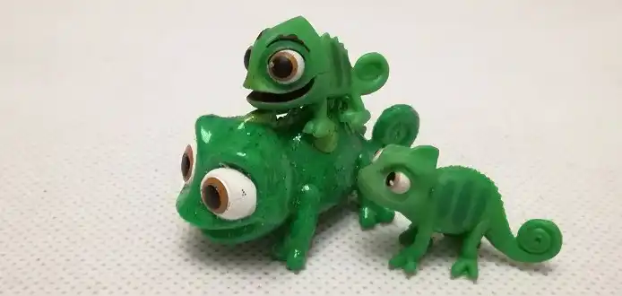 オリジナルラプンツェルパスカルトカゲ動物かわいいフィギュア玩具装飾コレクション子供の誕生日ギフト Gooum
