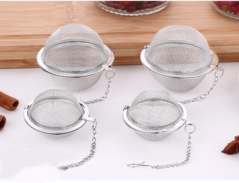 big Mesh Filter Herbal Ball Cooking Kitchen Tools 304 Stainless Steel Tea Strainer Infuser Tea Locking Seasoning Ball Tea Spice
big Mesh Filter Herbal Ball Cooking Kitchen Tools 304 Stainless Steel Tea Strainer Infuser Tea Locking Seasoning Ball Tea Spice