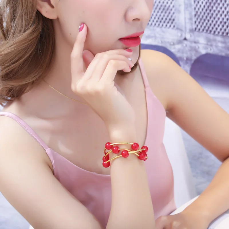 Trendy Adjustable Multilayer Chain Red White Pearl Bracelet Beads Charm Bracelets for Women Hand Chain Hand Accessories Jewelry
Trendy Adjustable Multilayer Chain Red White Pearl Bracelet Beads Charm Bracelets for Women Hand Chain Hand Accessories Jewelry