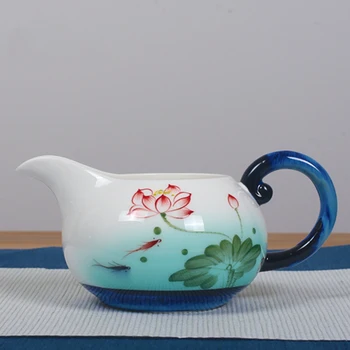 220/245ML Creative Fair Cup Ceramic Porcelain Hand Painted Lotus Pattern Chahai Chinese Kung Fu Tea Set Drinkware Teaware Cups
220/245ML Creative Fair Cup Ceramic Porcelain Hand Painted Lotus Pattern Chahai Chinese Kung Fu Tea Set Drinkware Teaware Cups