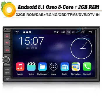 Octa Core 7" Android 8.0 DAB+ Car GPS Navigation Player Autoradio double din NAVI Bluetooth WiFi 4G Radio RDS OBD2 DVR DVT-IN
Octa Core 7" Android 8.0 DAB+ Car GPS Navigation Player Autoradio double din NAVI Bluetooth WiFi 4G Radio RDS OBD2 DVR DVT-IN