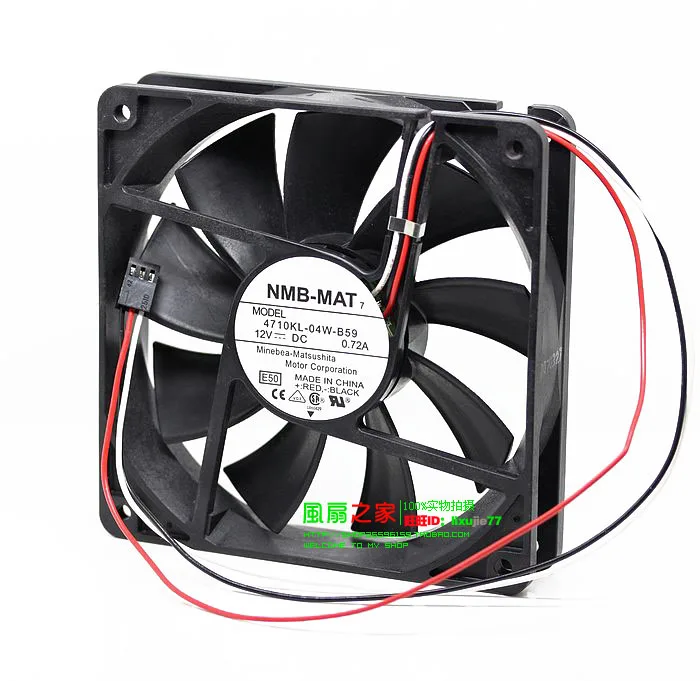 NMB-MAT 4710KL-04W-B59 E50 DC 12V 0.72A 120x120x25 мм вентилятор охлаждения сервера
NMB-MAT 4710KL-04W-B59 E50 DC 12V 0.72A 120x120x25 мм вентилятор охлаждения сервера