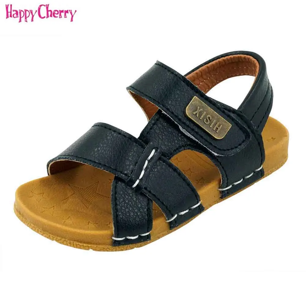 Little Boys Casual Sandals Summer Shoes Leather Soft Rubber Sole Non-slip Cool and Dry Lightweight Breathable Black
Little Boys Casual Sandals Summer Shoes Leather Soft Rubber Sole Non-slip Cool and Dry Lightweight Breathable Black