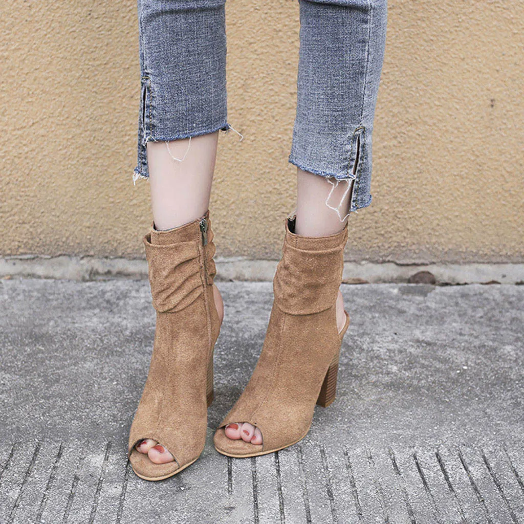 Women's Ladies Fashion Square High Heel Fish Mouth Flock Roman Shoes yellow Open toe Sandals Chaussures femme #es5
Women's Ladies Fashion Square High Heel Fish Mouth Flock Roman Shoes yellow Open toe Sandals Chaussures femme #es5