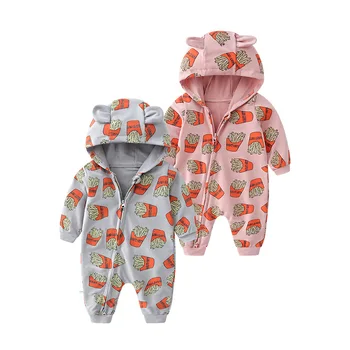 2018 Autumn New Arrival Chips Printed Romper Long Sleeve Baby Boy Girl Clothes Cotton Hooded Jumpsuit Baby Rompers for Newborn
2018 Autumn New Arrival Chips Printed Romper Long Sleeve Baby Boy Girl Clothes Cotton Hooded Jumpsuit Baby Rompers for Newborn