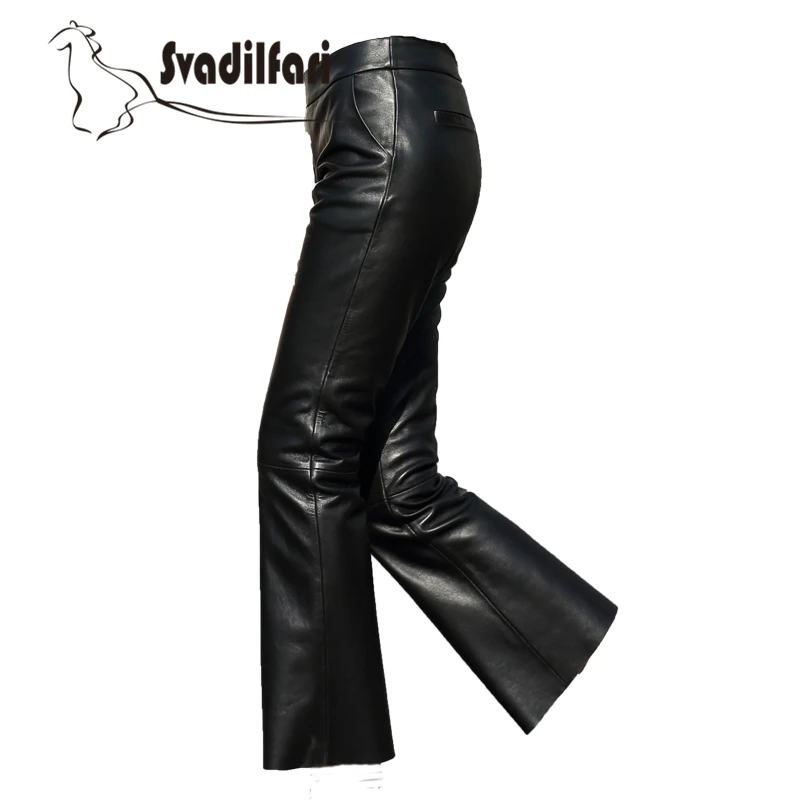 High quality 2018 New Arrival fashion Real Leather trousers Long pants for woman Bell Slim Cut Staight Leg Extra Size Thicken
High quality 2018 New Arrival fashion Real Leather trousers Long pants for woman Bell Slim Cut Staight Leg Extra Size Thicken